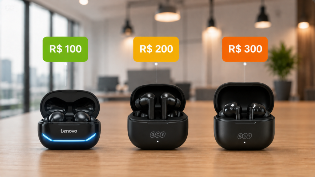 Melhores fones Bluetooth para smartphone: R$ 100,  R$ 200 e  R$ 300