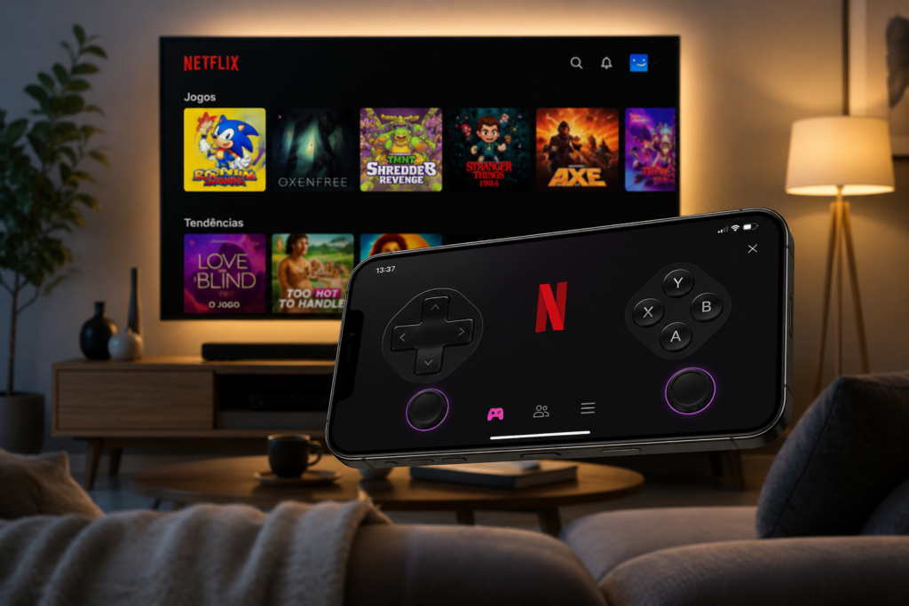 Netflix libera 6 jogos na TV: celular vira controle sem console 📺